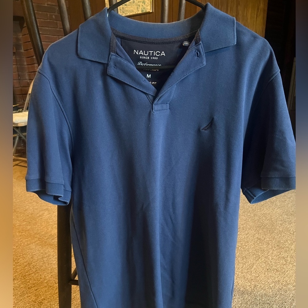 Nautica Men's Blue Polo Shirt